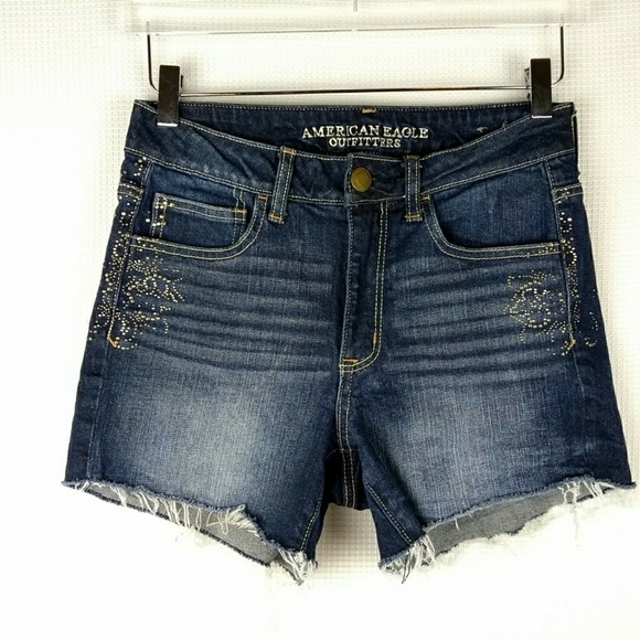 American Eagle Outfitters Pants - American Eagle High Waisted Stretch Denim Shorts